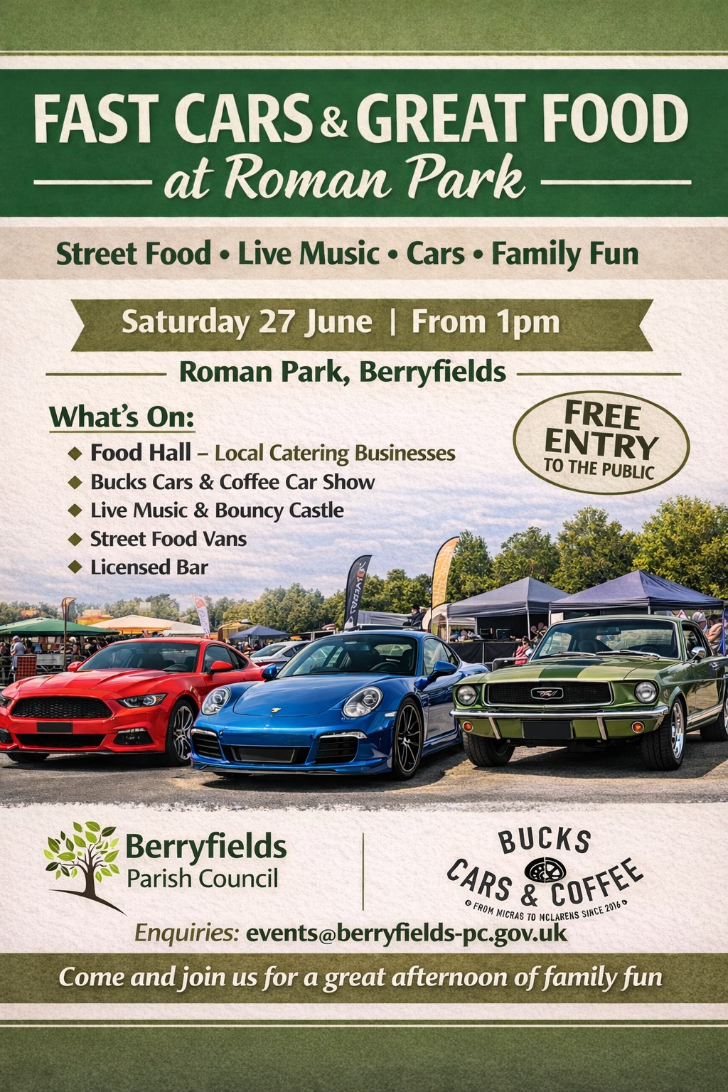 FAST CARS - GOOD FOOD